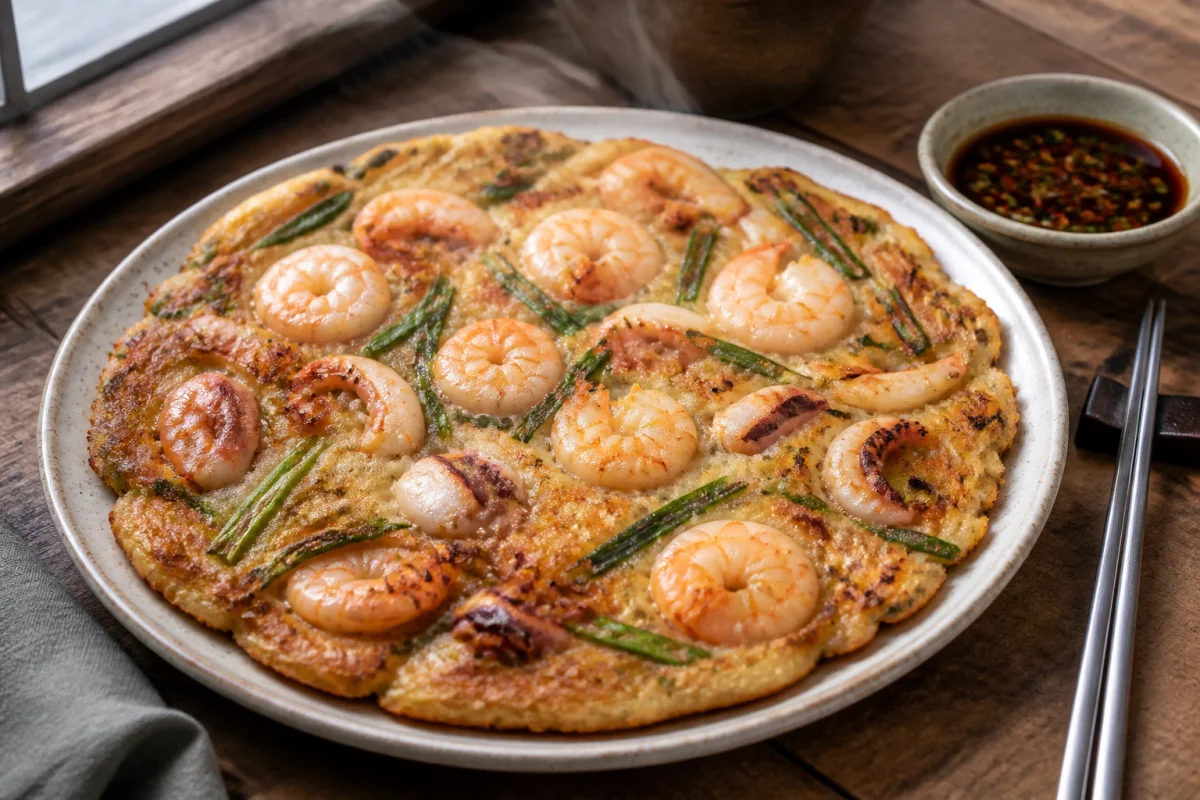 Recette de pajeon coréen facile et croustillant