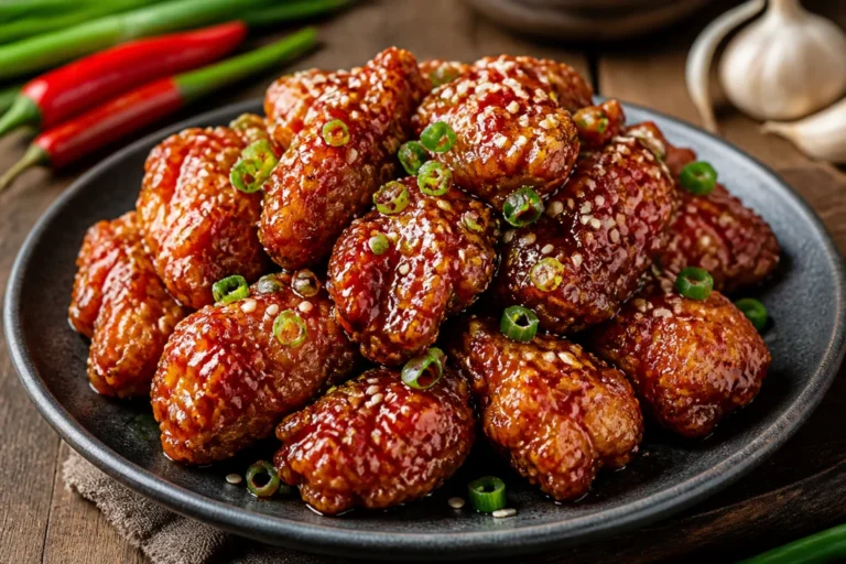 Recette dakgangjeong croustillante et sauce coréenne